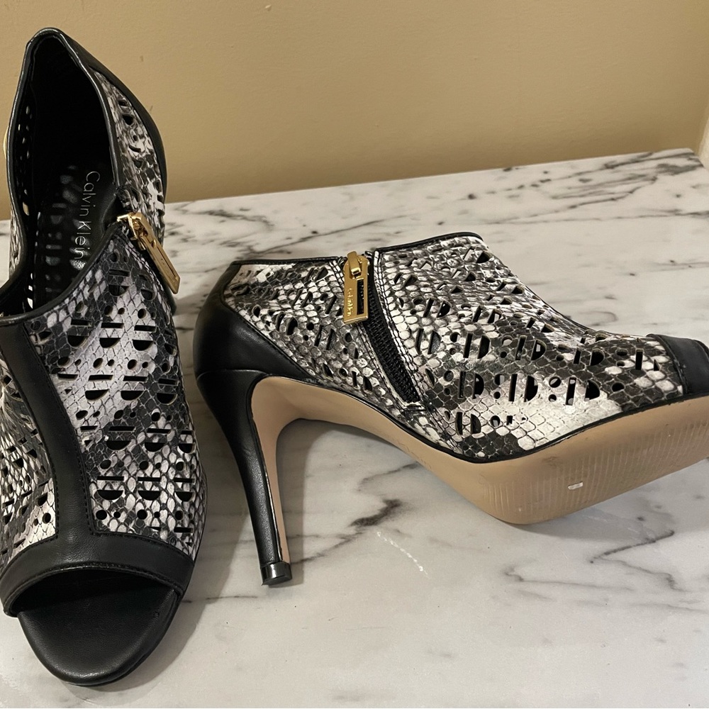 Calvin Klein zip up shoes